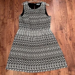 Black and silver dress